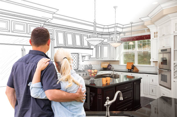 Custom kitchen cabinets installed in a Immaculata home